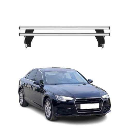 Krovni nosači za AUDI A4 S4 B9 SD 2015–2024 — aluminij (2) Krovni nosači za AUDI A4 S4 B9 SD 2015–2024 — aluminij (2)