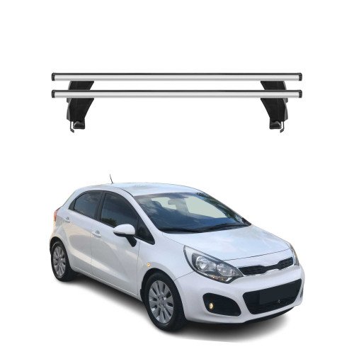 Krovni nosači za KIA RIO HB 2011–2015 — aluminij (1) Krovni nosači za KIA RIO HB 2011–2015 — aluminij (1)