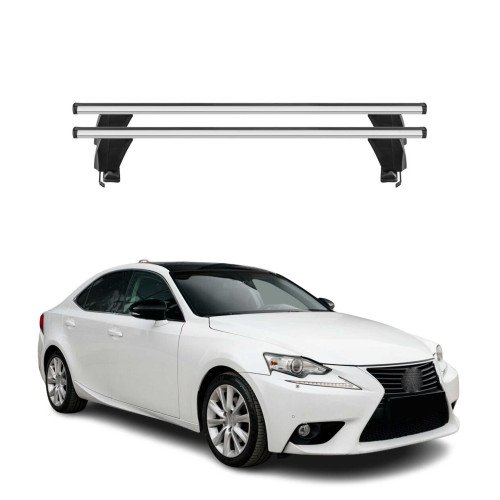 Krovni nosači za LEXUS IS XE30 2013–2020 — aluminij (2) Krovni nosači za LEXUS IS XE30 2013–2020 — aluminij (2)