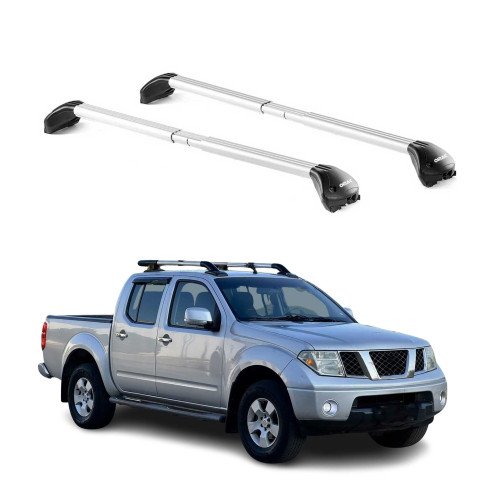 Krovni nosači za NISSAN NAVARA (D40) 2004–2015 — aluminij (2)