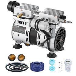 Aerator za ribnjak, 590 W, 147 l/min, 1 difuzor i crijevo od 30,5 m, za ribnjake do 1,2 ha