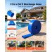 Plosnato PVC crijevo za ispust vode iz pumpe, unutarnji promjer 38 mm, duljina 15,2 m