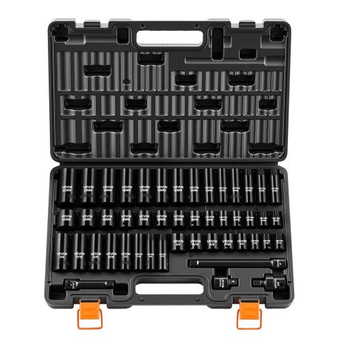 Set od 48 udarnih nasadnih ključeva za pogon 9,5 mm (3/8 in), metrički 8–22 mm i inčni