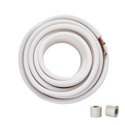 Set bakrenih cijevi za split klimu, 15,24 m, promjera 6,35 i 9,53 mm, s troslojnom izolacijom Set bakrenih cijevi za split klimu, 15,24 m, promjera 6,35 i 9,53 mm, s troslojnom izolacijom