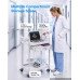 Medicinska kolica s 2 police i ladicom, nosivost 50 kg, 60 × 34 × 81 cm, s posudom za otpad