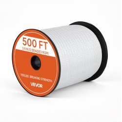Poliesterno uže 6,4 mm × 152 m, puno pleteno, za vez plovila i vanjske poslove, lomna sila 522 kg