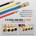 Set manometara za servis klime, 4-putni, za R134a, R410A i R22, crijeva 152 cm, do 55 bar Set manometara za servis klime, 4-putni, za R134a, R410A i R22, crijeva 152 cm, do 55 bar