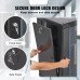 Zidni rack ormar za mrežnu opremu, 15U, dubina 46 cm, staklena vrata, s bravom