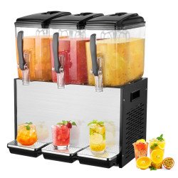 Rashladni dozator napitaka 3 × 12 L, 370 W, hlađenje 7–12 °C, nehrđajući čelik Rashladni dozator napitaka 3 × 12 L, 370 W, hlađenje 7–12 °C, nehrđajući čelik