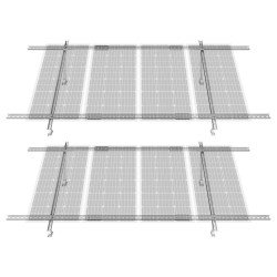 Podesivi nosači za solarne panele 30–60°, 2 kompleta za 4 do 8 panela, ugljični čelik