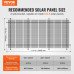 Podesivi nosači za solarne panele 30–60°, 2 kompleta za 4 do 8 panela, ugljični čelik