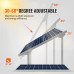 Podesivi nosači za solarne panele 30–60°, 2 kompleta za 4 do 8 panela, ugljični čelik