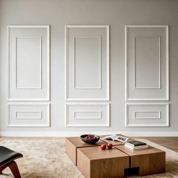 Zidne dekorativne letvice za uređenje zida, okviri 79 × 138 i 79 × 46 cm, polistiren, 3 kompleta