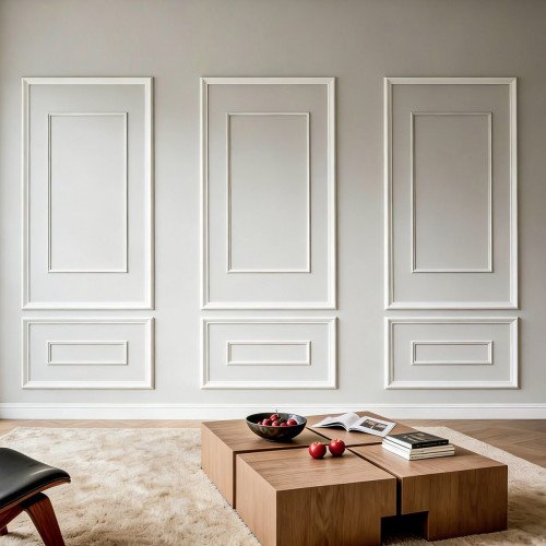 Zidne dekorativne letvice za uređenje zida, okviri 79 × 138 i 79 × 46 cm, polistiren, 3 kompleta Zidne dekorativne letvice za uređenje zida, okviri 79 × 138 i 79 × 46 cm, polistiren, 3 kompleta