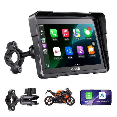 Navigacijski zaslon za motocikl 17,8 cm, bežični Apple CarPlay i Android Auto, IP67 Navigacijski zaslon za motocikl 17,8 cm, bežični Apple CarPlay i Android Auto, IP67