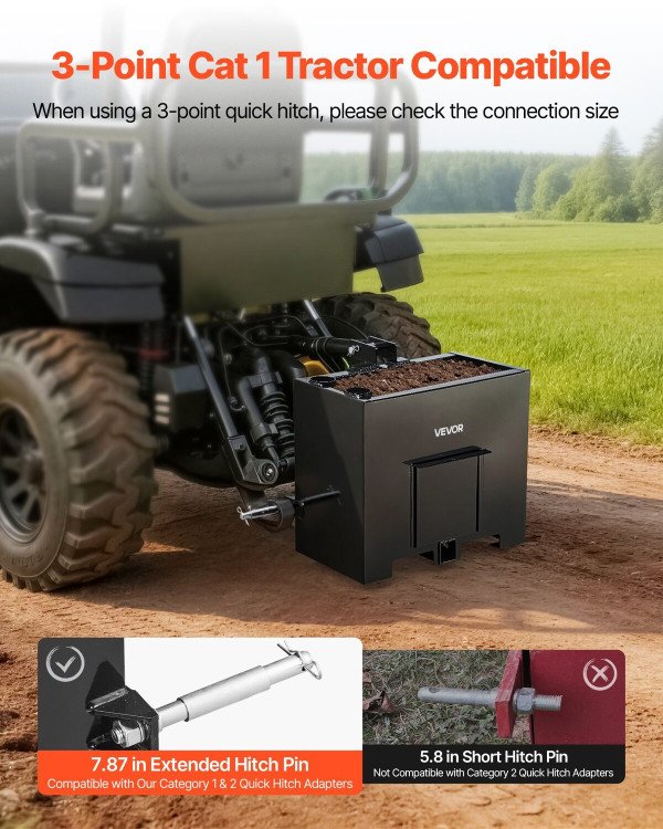 Balast za traktor: sanduk za protuteg na 3-točkastom priključku i zašto treba uz prednji utovarivač