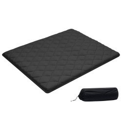 Sklopivi tatami madrac Queen, 203 × 152 × 8,9 cm, 9 slojeva pjene, s torbom, crni Sklopivi tatami madrac Queen, 203 × 152 × 8,9 cm, 9 slojeva pjene, s torbom, crni
