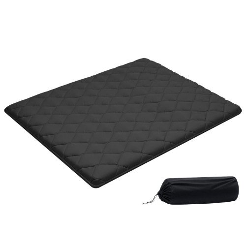 Sklopivi tatami madrac Queen, 203 × 152 × 8,9 cm, 9 slojeva pjene, s torbom, crni Sklopivi tatami madrac Queen, 203 × 152 × 8,9 cm, 9 slojeva pjene, s torbom, crni