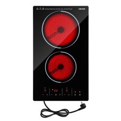 Električna ploča za kuhanje za ugostiteljstvo, 2 plamenika, 3000 W, 220 V
