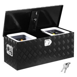 Sanduk za alat za kamionet, od aluminija, 90 × 37 × 36 cm