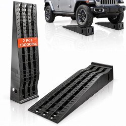 Servisne rampe za SUV i kamionet, set od 2, visina podizanja 16 cm, visoki profil, 133,5 × 38 cm