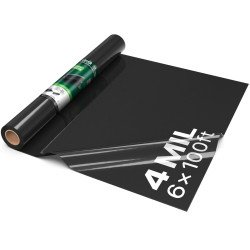 PE folija u roli za parnu branu i prekrivanje, 0,10 mm, 1,83 × 30,48 m (56 m²), crna