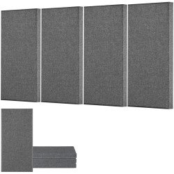Akustički zidni paneli za upijanje zvuka i smanjenje odjeka, 4 dijela, 64 × 33 × 25 cm (1) Akustički zidni paneli za upijanje zvuka i smanjenje odjeka, 4 dijela, 64 × 33 × 25 cm (1)