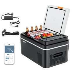 Auto hladnjak s kompresorom, 22 L, 45 W, 12 V, na struju