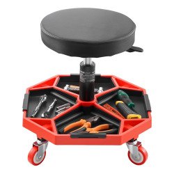Radionička stolica za autoservis, nosivost 136 kg, podesivo, s kotačima Radionička stolica za autoservis, nosivost 136 kg, podesivo, s kotačima