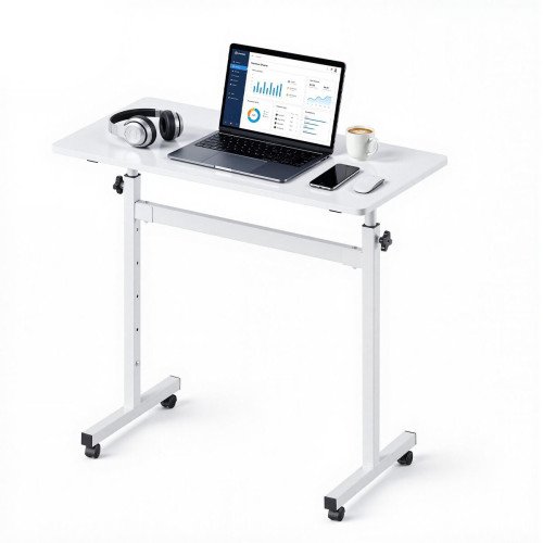 Stol s podesivom visinom za rad uz laptop stojeći ili sjedeći, 81 × 41 cm, nosivost 25 kg