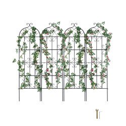Rešetka za penjačice za vrt, od metala, 180 × 51 cm (2)