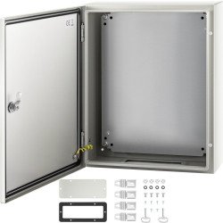 Elektro ormarić zaštićen od prašine i vode, od ugljičnog čelika, 51 × 41 × 15 cm Elektro ormarić zaštićen od prašine i vode, od ugljičnog čelika, 51 × 41 × 15 cm