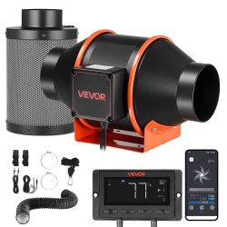Cijevni ventilator za odsis i dovod zraka kroz ventilacijske cijevi, 5817 l/min, 10 brzina