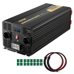 Pretvarač modificiranog sinusa za pretvaranje istosmjernog napona akumulatora u mrežni, 6000 W, 12 V