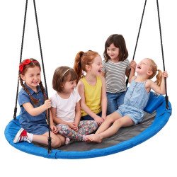 Viseća okrugla ljuljačka promjera 149 cm za djecu i odrasle, okretanje 360°, nosivost 317 kg