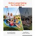 Viseća okrugla ljuljačka promjera 149 cm za djecu i odrasle, okretanje 360°, nosivost 317 kg Viseća okrugla ljuljačka promjera 149 cm za djecu i odrasle, okretanje 360°, nosivost 317 kg