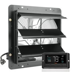 Zidni odsisni ventilator sa žaluzinom, EC motor s regulacijom brzine, promjer 35,6 cm, 1740 m³/h Zidni odsisni ventilator sa žaluzinom, EC motor s regulacijom brzine, promjer 35,6 cm, 1740 m³/h