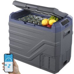 Auto hladnjak s kompresorom, 45 L, jedna komora i svjetlo, −20 do 20 °C, 12/24 V i 220 V