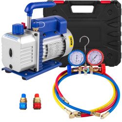 Vakuumska pumpa za klima uređaje i rashladne sustave, 113 L/min, 1/3 KS (246 W)