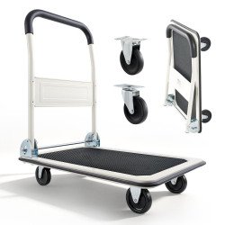 Platformna kolica za skladište, nosivost 150 kg (2) Platformna kolica za skladište, nosivost 150 kg (2)