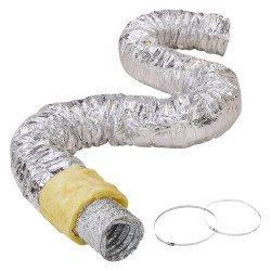 Izolirano fleksibilno crijevo za ventilaciju i klimatizaciju, promjer 152 mm, duljina 7,62 m, R-4,2 Izolirano fleksibilno crijevo za ventilaciju i klimatizaciju, promjer 152 mm, duljina 7,62 m, R-4,2
