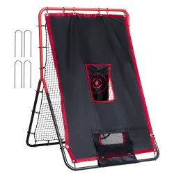 Odbojna mreža za bejzbol i softball 91 × 137 cm, 2-u-1, 3 zone odbijanja, čelični okvir Odbojna mreža za bejzbol i softball 91 × 137 cm, 2-u-1, 3 zone odbijanja, čelični okvir