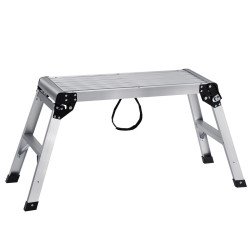 Radna platforma za skladište, nosivost 150 kg, od aluminija, na sklapanje