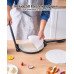Ručna preša za tortilje od lijevanog željeza, promjer 30 cm, s 50 papira za pečenje