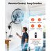 Zidni ventilator za hlađenje velikih prostora, s raspršivanjem vode, 3 brzine Zidni ventilator za hlađenje velikih prostora, s raspršivanjem vode, 3 brzine