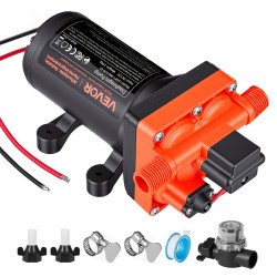 Pumpa za vodu 12 V za kamper i brod, 22,7 L/min, samousisna, s automatskim prekidačem tlaka