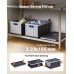 Set od 3 sklopive plastične kutije s poklopcima od 65 L, nosivost 38 kg po kutiji, sklopljene 5,5 cm