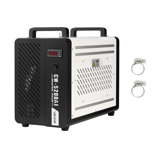 Rashladnik vode s kompresorom za CO2 laser, rashladni učin 1600 W, spremnik 7 L, protok 16 L/min Rashladnik vode s kompresorom za CO2 laser, rashladni učin 1600 W, spremnik 7 L, protok 16 L/min