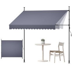 Ručna izvlačna tenda s bočnim nosačima, širina 300 cm, podesiva visina 210–310 cm