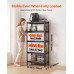 Regal s 5 polica od MDF ploča i čeličnim okvirom, 75,9 × 30,9 × 152 cm, nosivost 907,2 kg Regal s 5 polica od MDF ploča i čeličnim okvirom, 75,9 × 30,9 × 152 cm, nosivost 907,2 kg